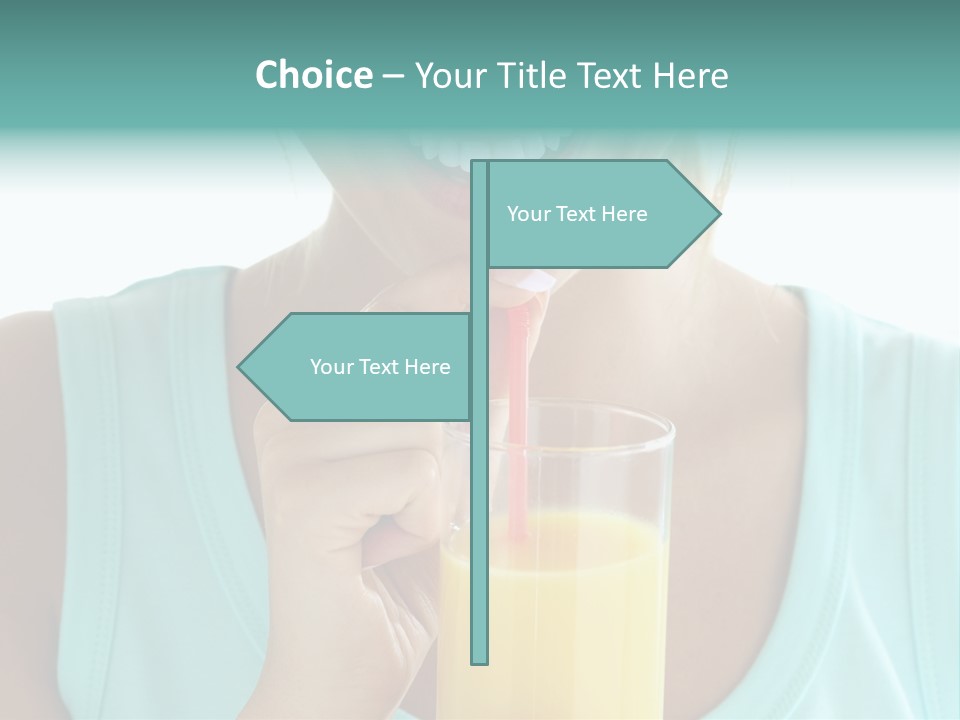 Caucasian Nutrition White PowerPoint Template