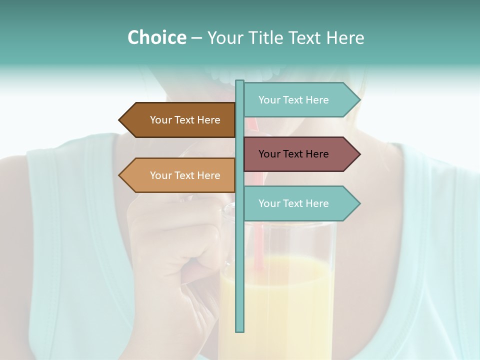 Caucasian Nutrition White PowerPoint Template