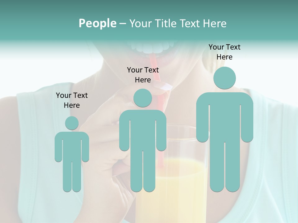 Caucasian Nutrition White PowerPoint Template