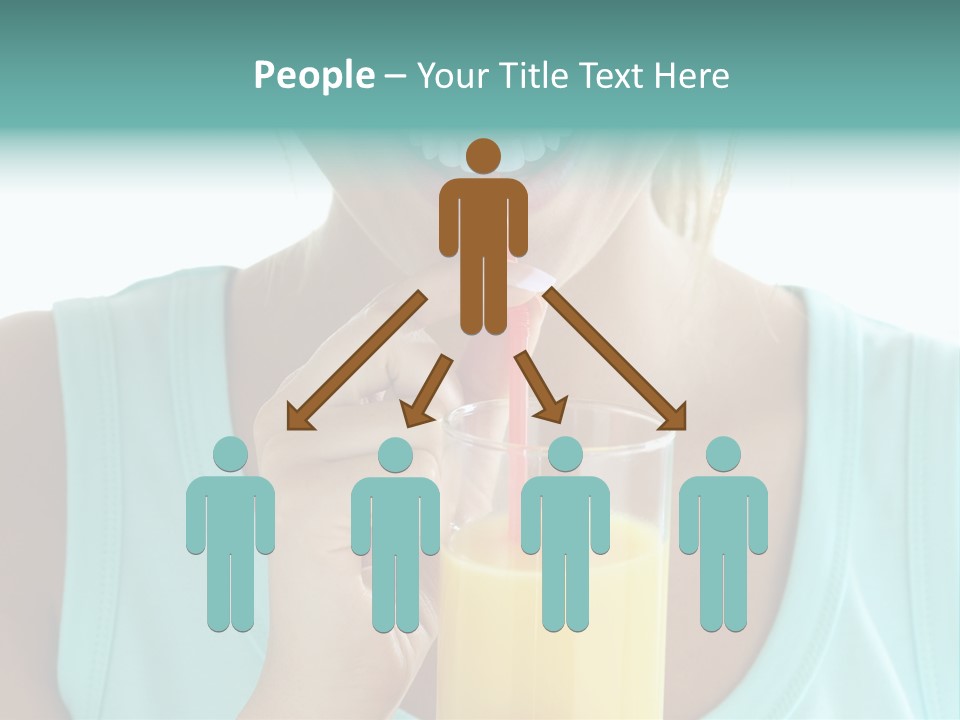 Caucasian Nutrition White PowerPoint Template