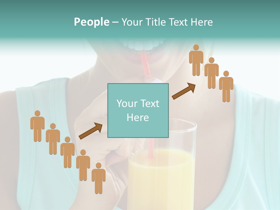 Caucasian Nutrition White PowerPoint Template