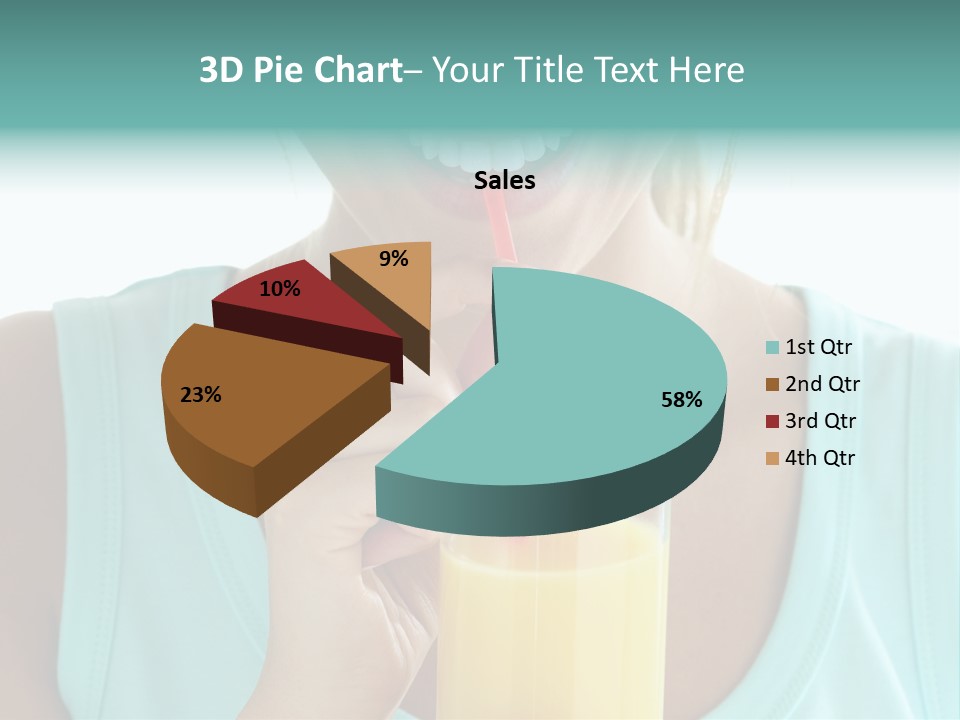 Caucasian Nutrition White PowerPoint Template