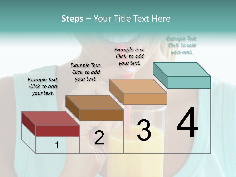 Caucasian Nutrition White PowerPoint Template