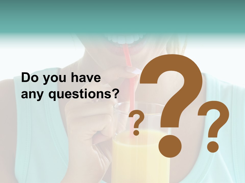 Caucasian Nutrition White PowerPoint Template