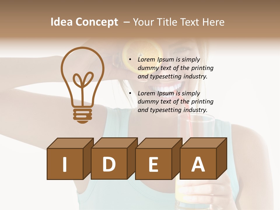 Happy Person Smile PowerPoint Template