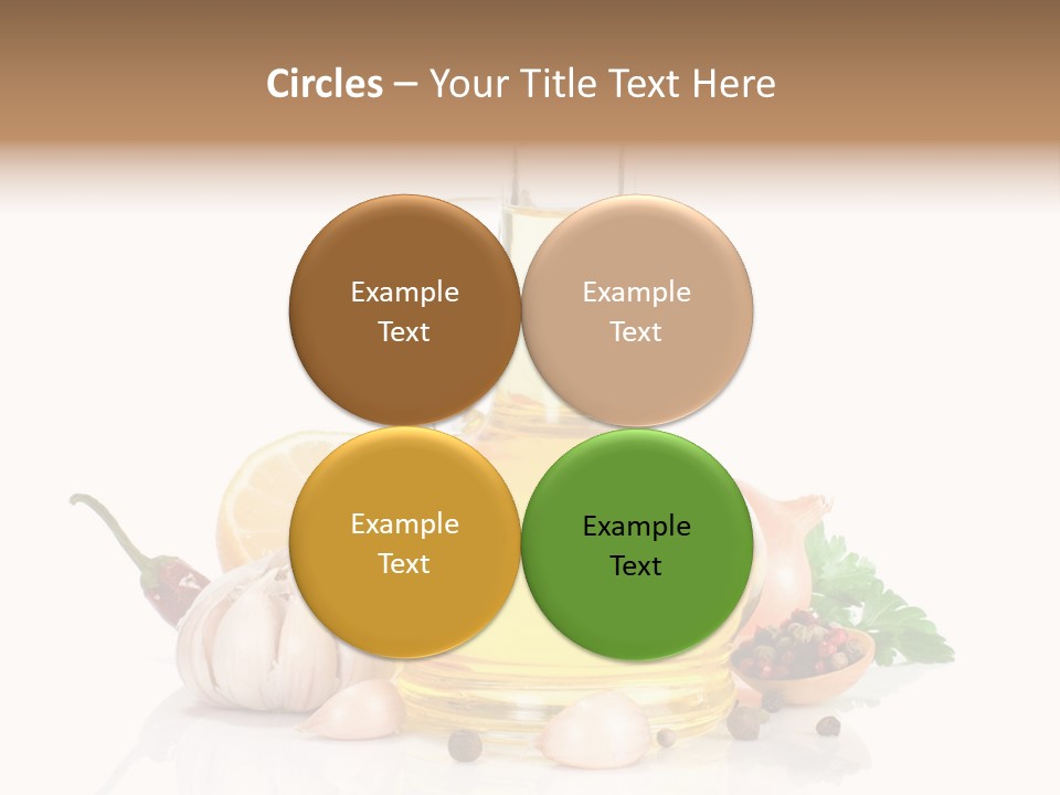 Olive Isolated Still Life PowerPoint Template