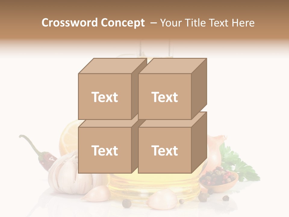 Olive Isolated Still Life PowerPoint Template