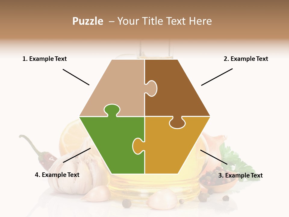 Olive Isolated Still Life PowerPoint Template