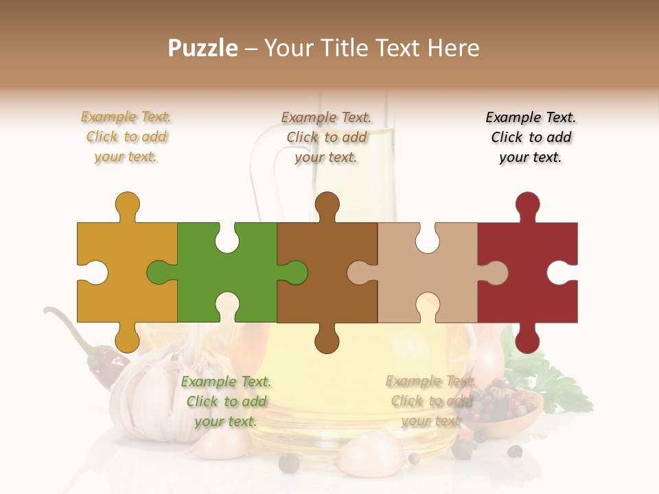 Olive Isolated Still Life PowerPoint Template