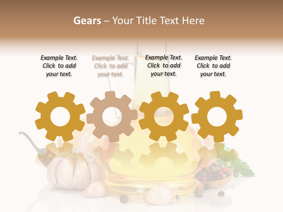 Olive Isolated Still Life PowerPoint Template