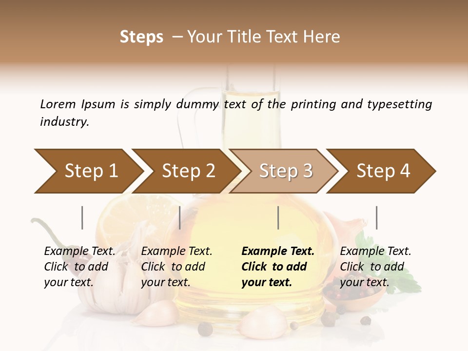 Olive Isolated Still Life PowerPoint Template
