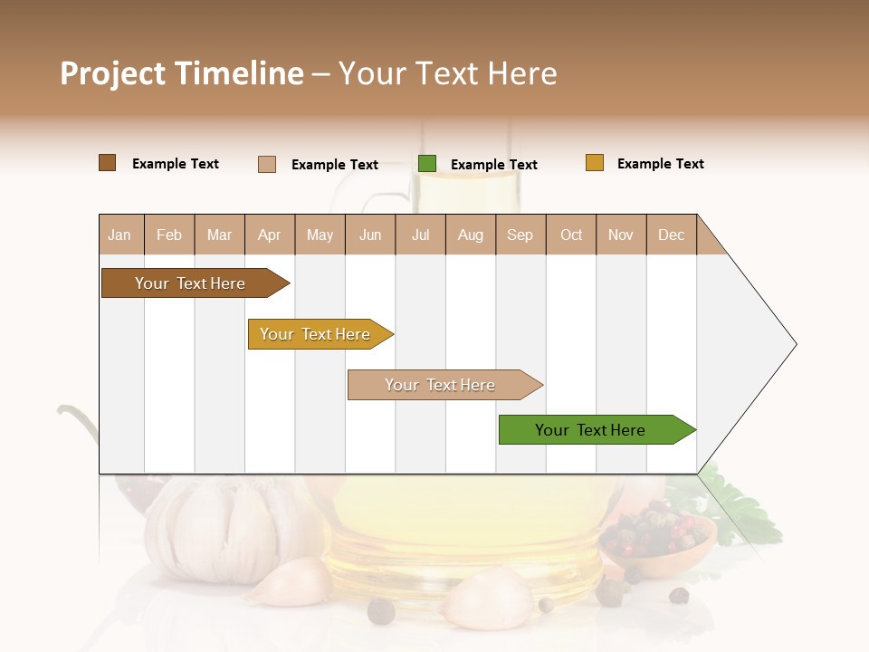 Olive Isolated Still Life PowerPoint Template