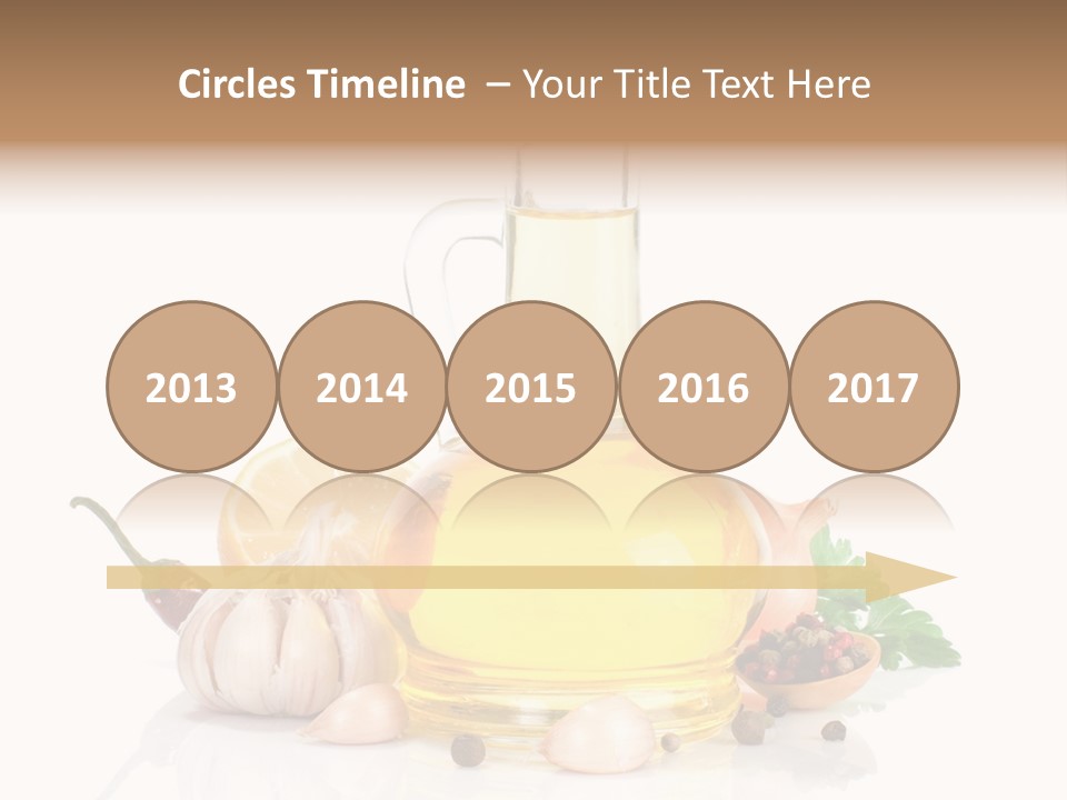 Olive Isolated Still Life PowerPoint Template