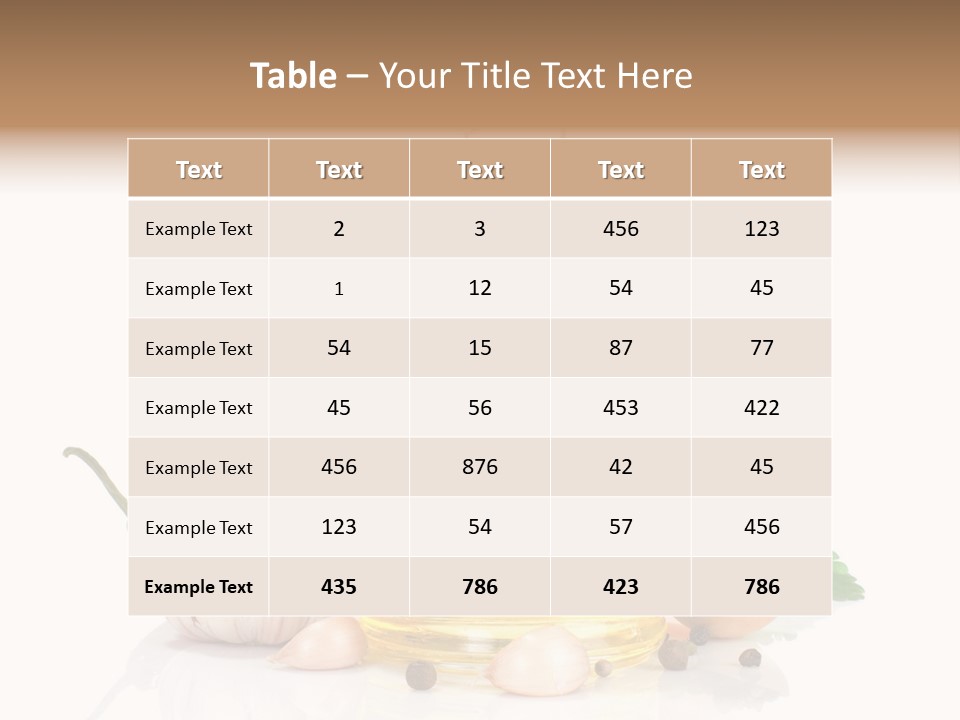 Olive Isolated Still Life PowerPoint Template