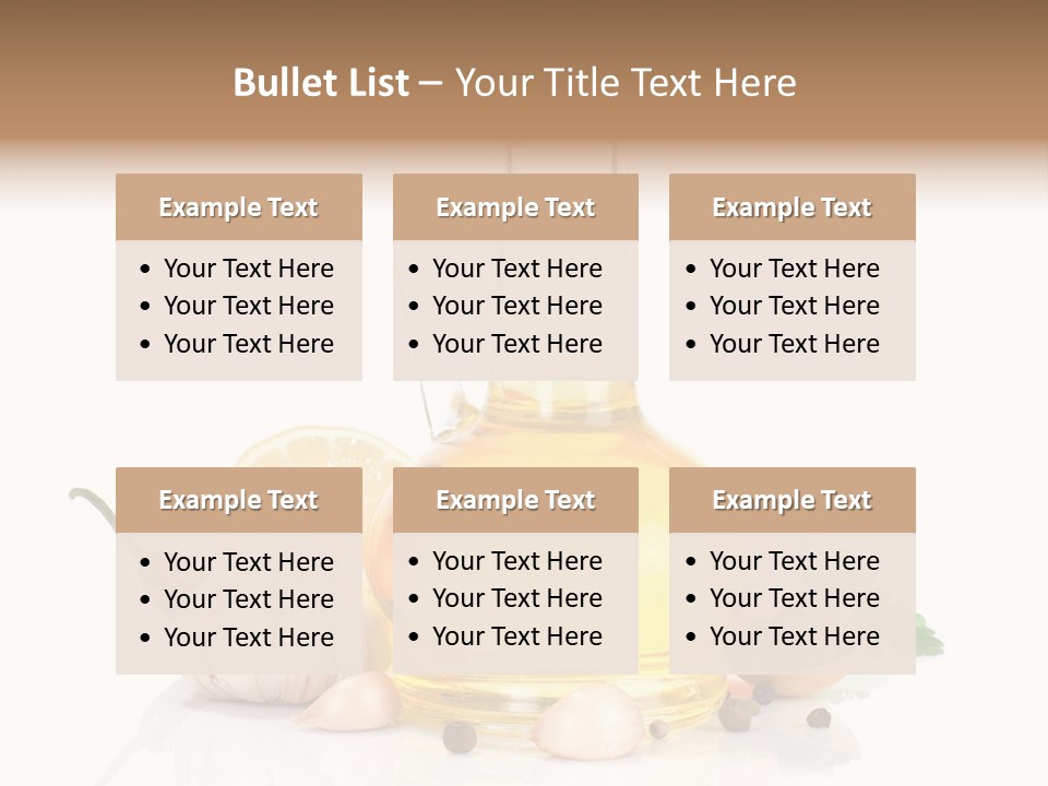 Olive Isolated Still Life PowerPoint Template