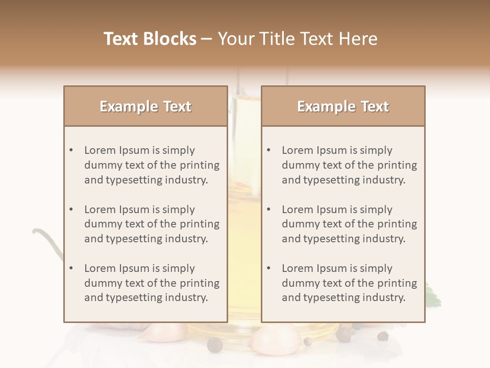 Olive Isolated Still Life PowerPoint Template