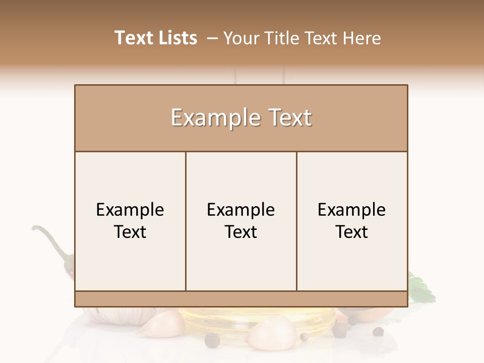 Olive Isolated Still Life PowerPoint Template