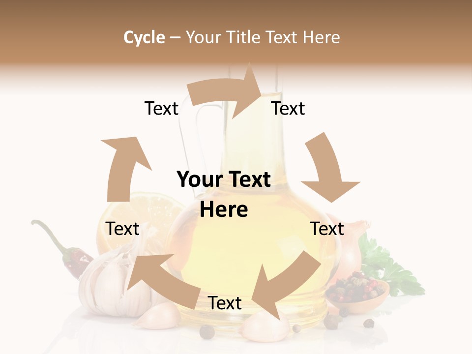 Olive Isolated Still Life PowerPoint Template