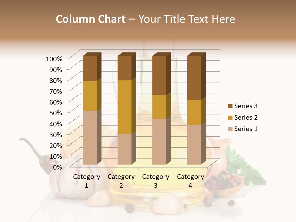 Olive Isolated Still Life PowerPoint Template