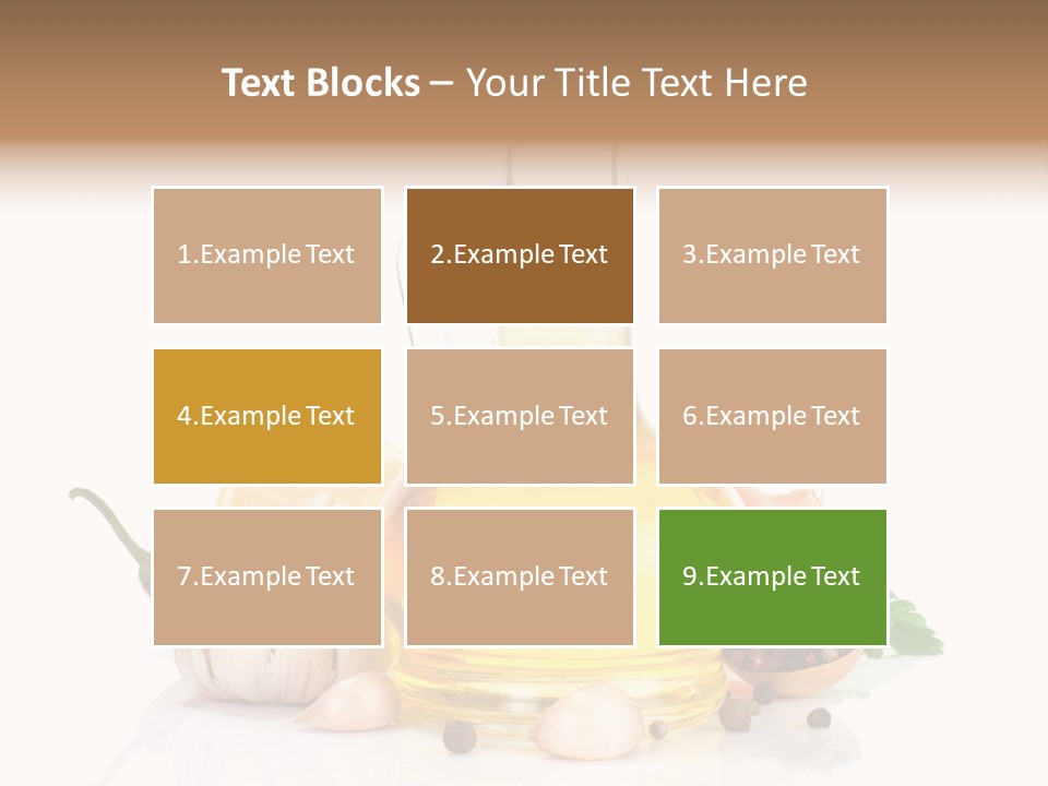 Olive Isolated Still Life PowerPoint Template