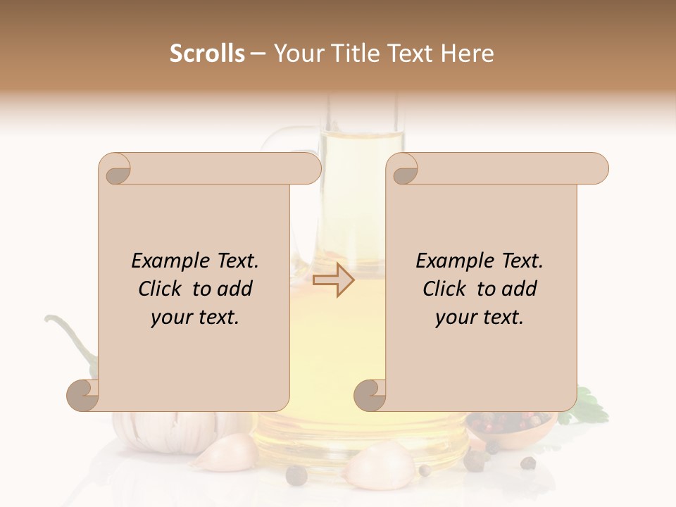 Olive Isolated Still Life PowerPoint Template