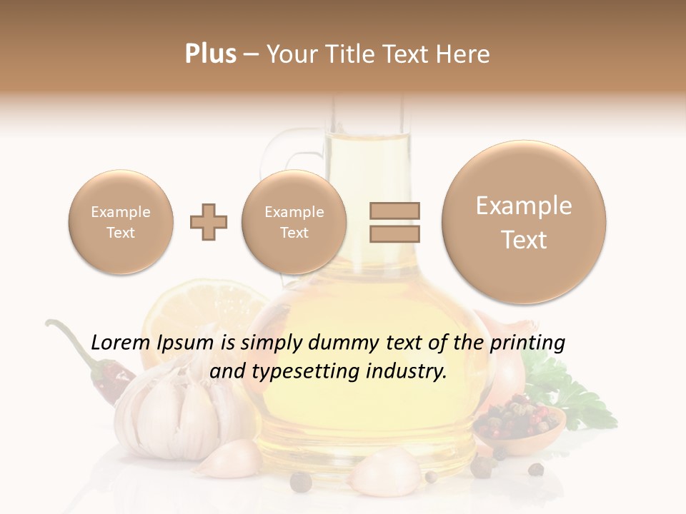 Olive Isolated Still Life PowerPoint Template