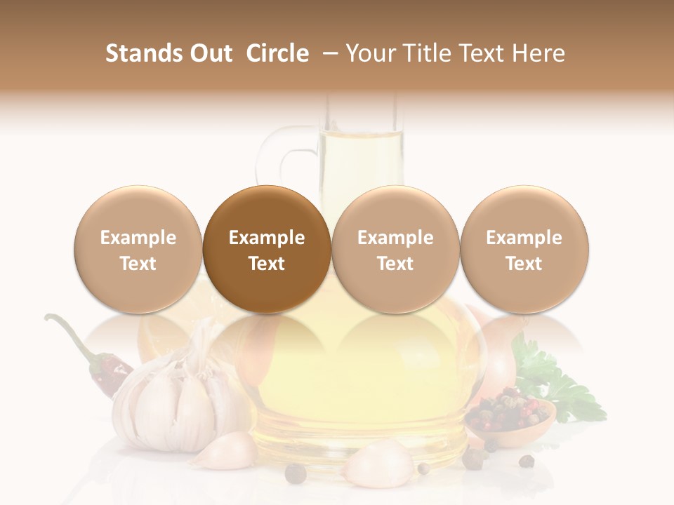 Olive Isolated Still Life PowerPoint Template