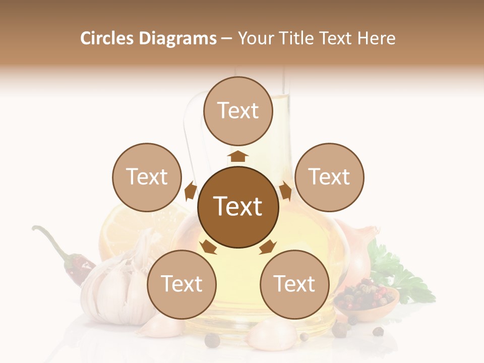 Olive Isolated Still Life PowerPoint Template