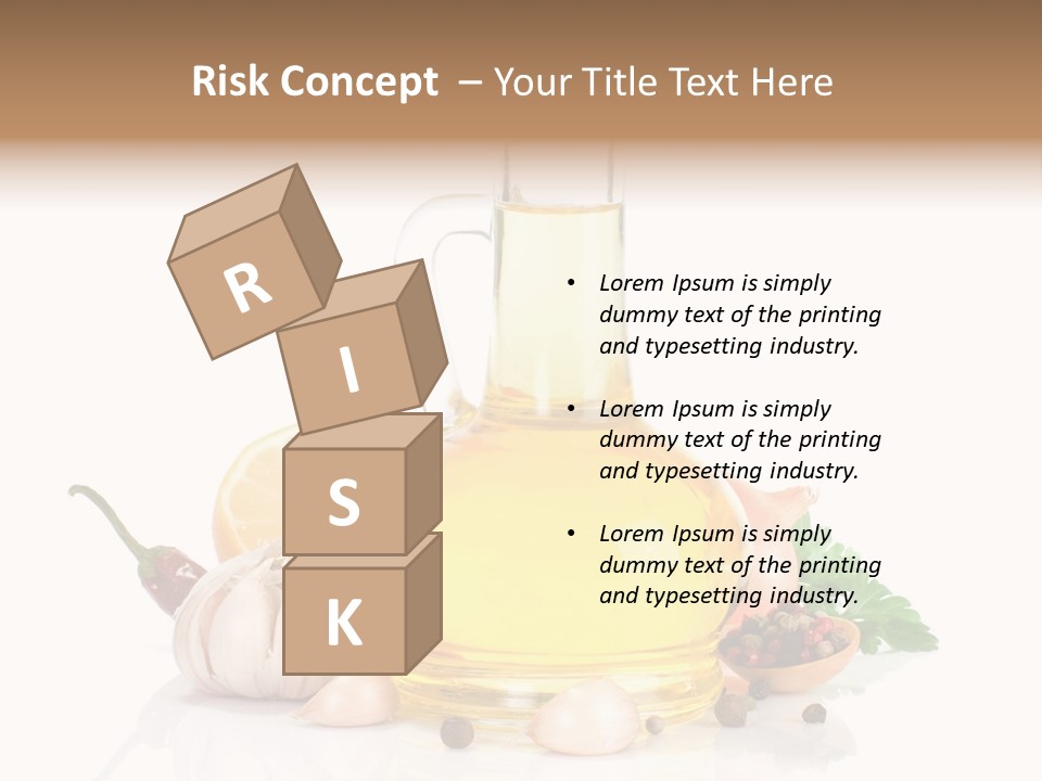 Olive Isolated Still Life PowerPoint Template