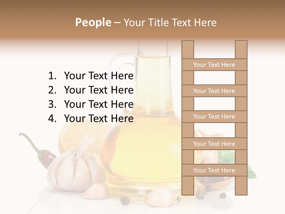 Olive Isolated Still Life PowerPoint Template