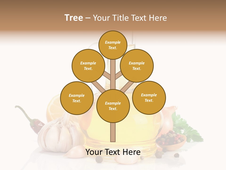 Olive Isolated Still Life PowerPoint Template