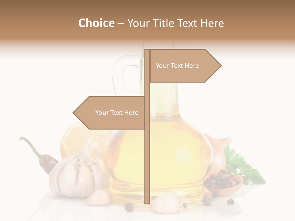 Olive Isolated Still Life PowerPoint Template