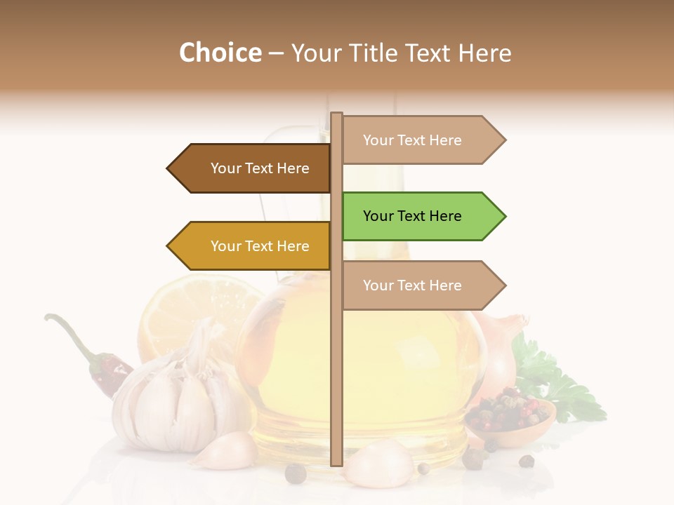 Olive Isolated Still Life PowerPoint Template