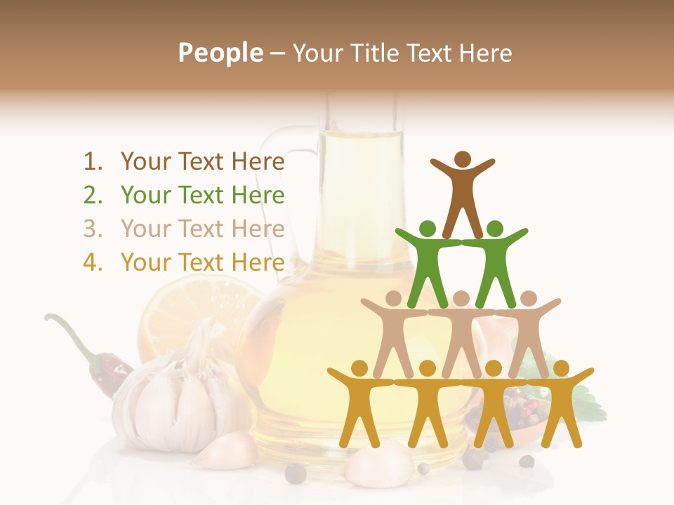 Olive Isolated Still Life PowerPoint Template