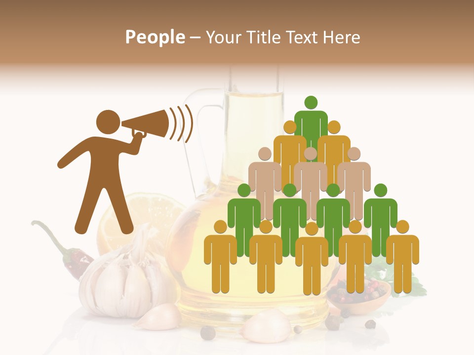 Olive Isolated Still Life PowerPoint Template