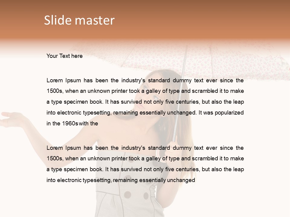 Hair Suitcase One PowerPoint Template