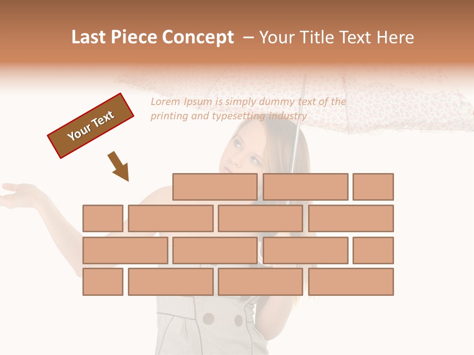 Hair Suitcase One PowerPoint Template