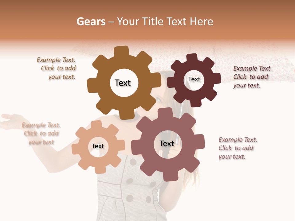 Hair Suitcase One PowerPoint Template