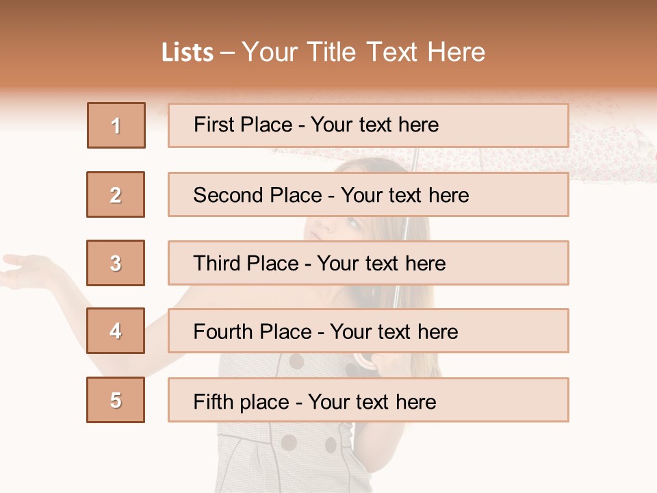 Hair Suitcase One PowerPoint Template