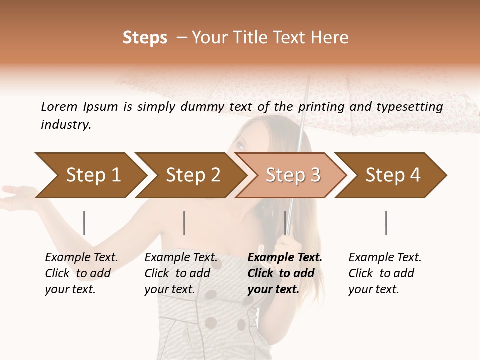 Hair Suitcase One PowerPoint Template