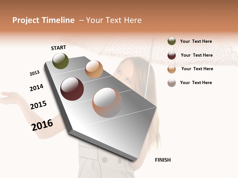 Hair Suitcase One PowerPoint Template