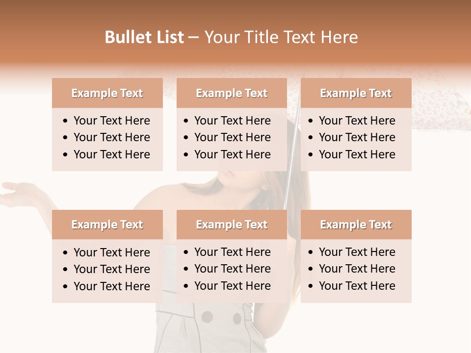 Hair Suitcase One PowerPoint Template
