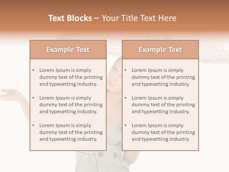 Hair Suitcase One PowerPoint Template