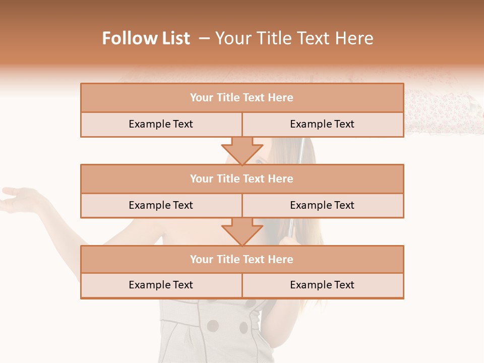 Hair Suitcase One PowerPoint Template