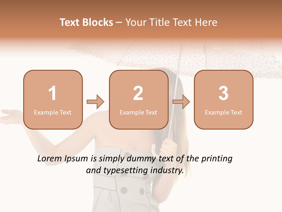 Hair Suitcase One PowerPoint Template
