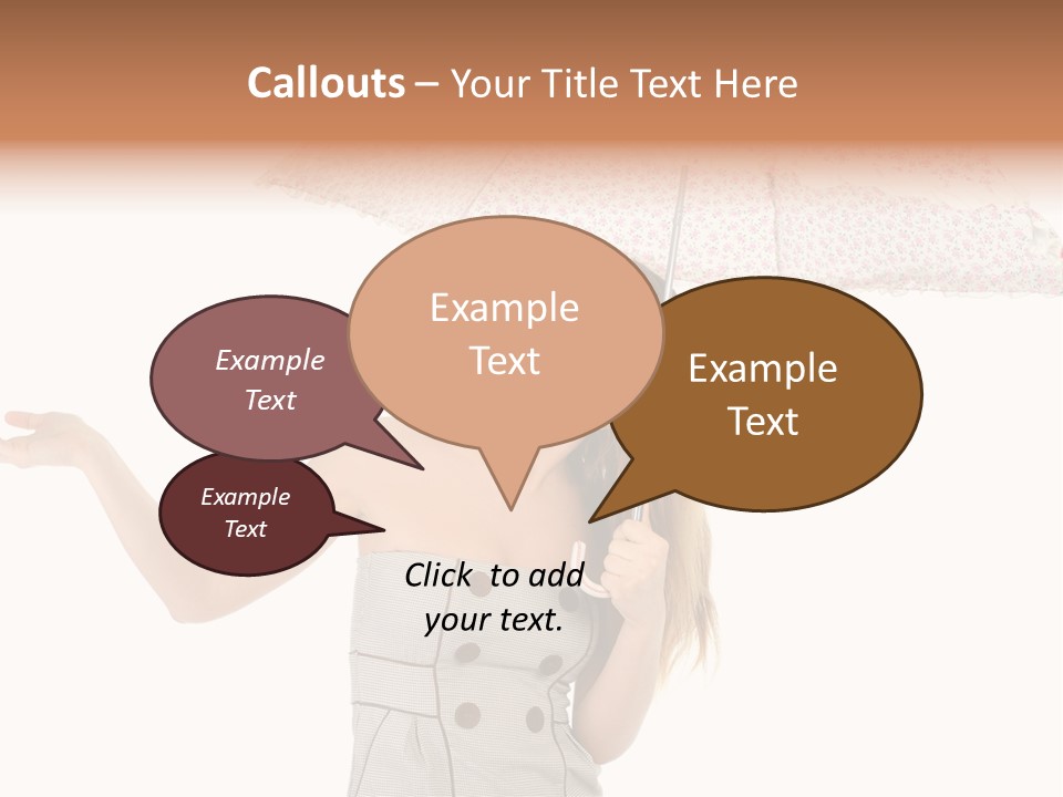 Hair Suitcase One PowerPoint Template