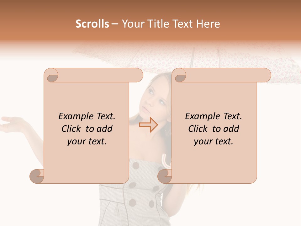 Hair Suitcase One PowerPoint Template