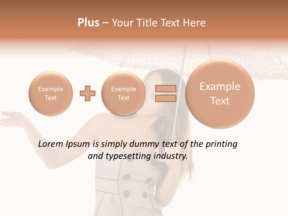 Hair Suitcase One PowerPoint Template