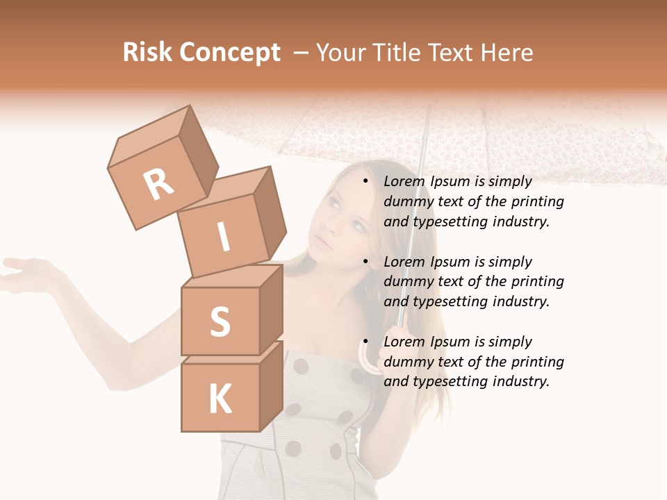 Hair Suitcase One PowerPoint Template