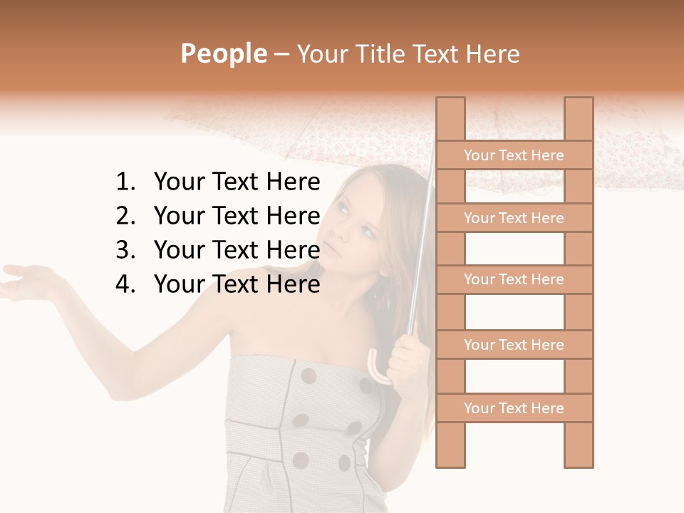 Hair Suitcase One PowerPoint Template
